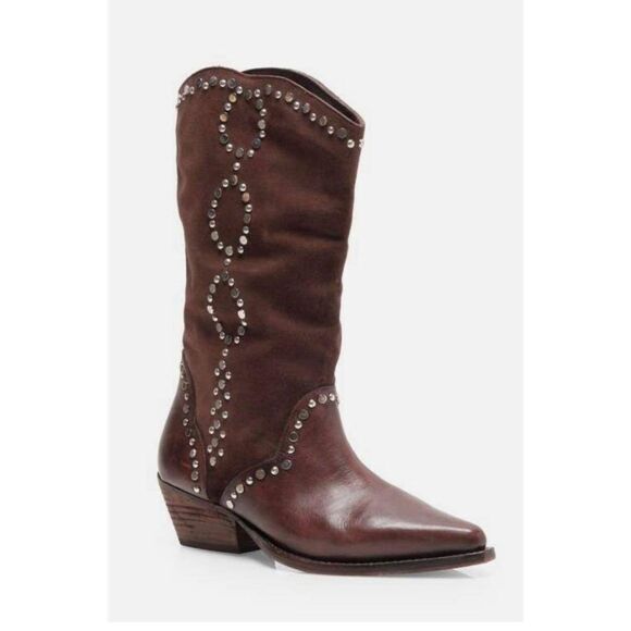 Free People Jaxon Studded Western Boots Size 38.5 - Picture 3 of 6